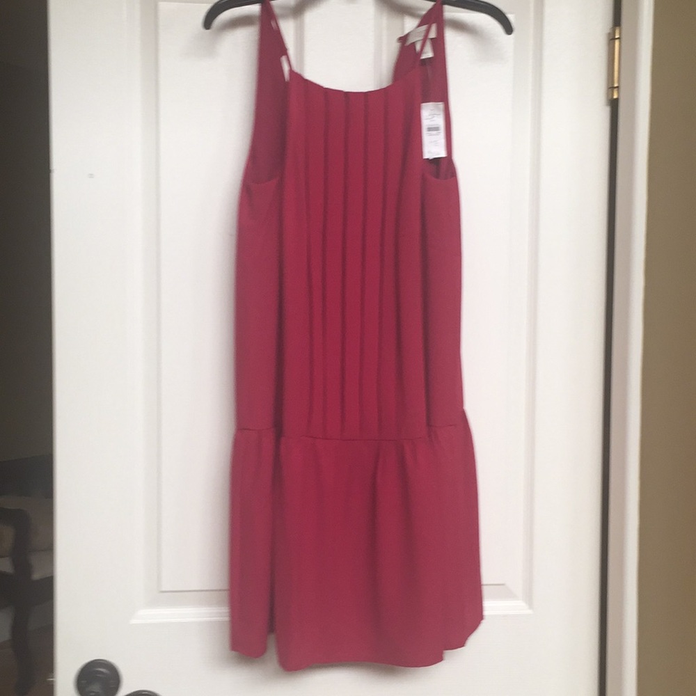 NWT Loft pleated MIDI dress